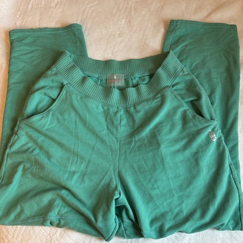 FP Movement by Free People Teal Green Track Joggers with Side Zipper - Picture 3 of 6